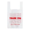 Picture of 1/6 Standard Size White Thank You Medium-Duty Plastic T-Shirt Bag – 1000/Case