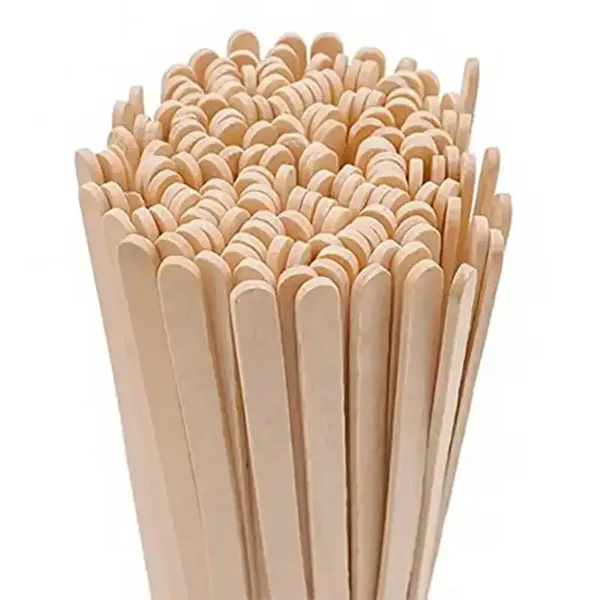 Picture of 7 .5 Inc wood Unwrapped Coffee Stirrer Sip Straw – 10000/Case