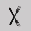Picture of Black Heavy Weight Polystyrene Plastic Fork – 1000/Case