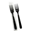 Picture of Black Extra Heavy Weight Wrapped Polystyrene Plastic Fork –1000/Case