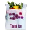 Picture of 1/6 Standard Size White Thank You Standard-Duty Plastic T-Shirt Bag – 400/Case