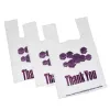 Picture of 1/6 Standard Size White Thank You Standard-Duty Plastic T-Shirt Bag – 400/Case