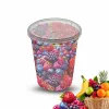 Picture of Heavy Duty 24 oz. Microwavable Translucent Plastic Deli Container and Lid Combo Pack – 240/Case
