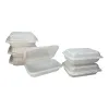 Picture of 9” x 6” 1-Compartment Microwaveable White Mineral-Filled Plastic Hinged Take-Out Container – 150/Case