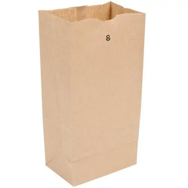 Picture of 8 lb. Brown Paper Bag – 500/Bundle
