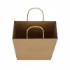 Picture of 10” x 6.4” x 12” Natural Kraft Paper Customizable Shopping Bag with Handles – 250/Case