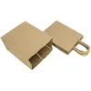 Picture of 10” x 6.4” x 12” Natural Kraft Paper Customizable Shopping Bag with Handles – 250/Case