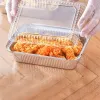 Picture of 24>>Oblong Clear Plastic Dome Lid for 2.25 lb. Shallow Foil Take-Out Container – 500/Case